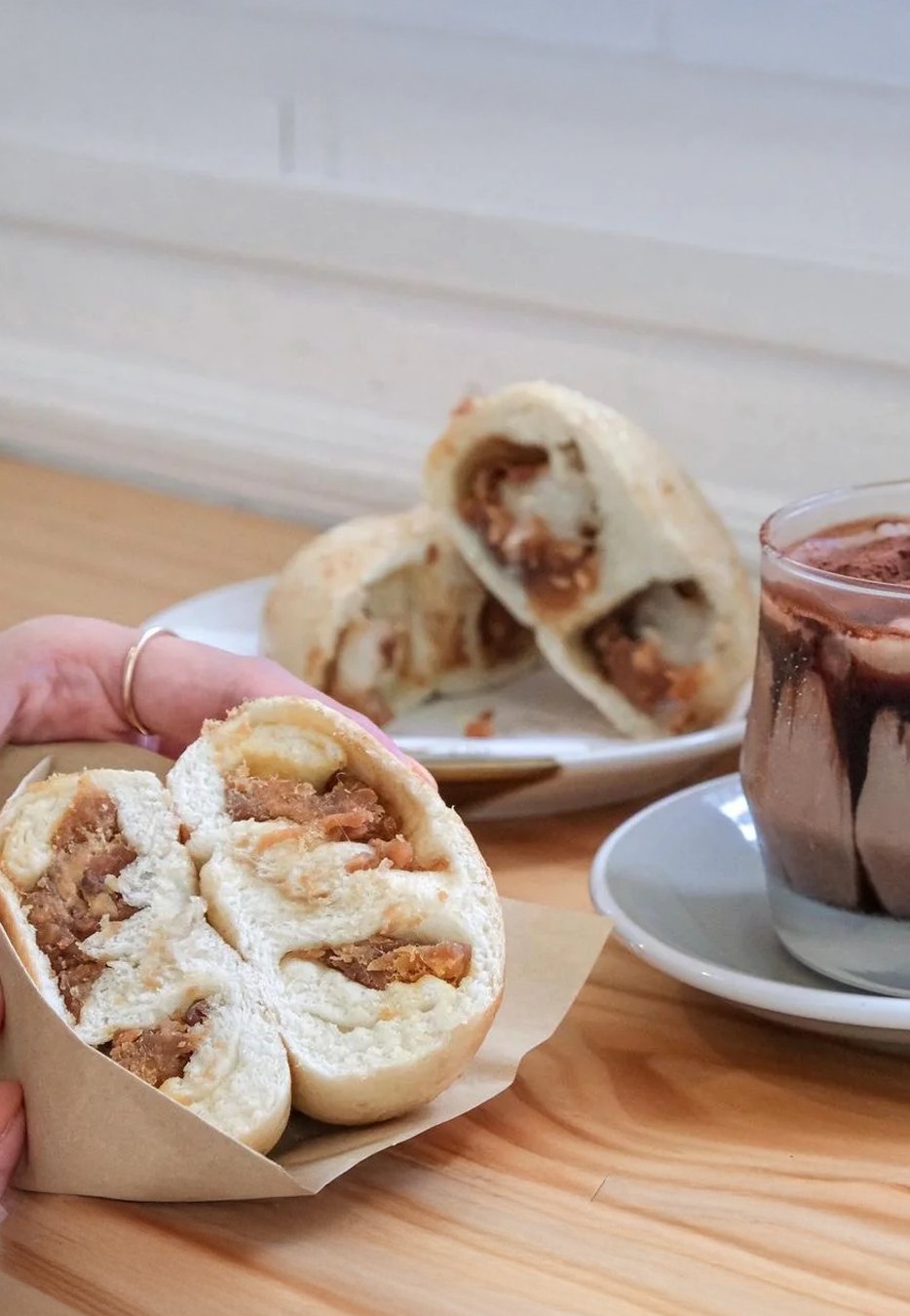 花生醬海苔肉鬆 Peanut Butter & Seaweed Pork Floss Bagel
