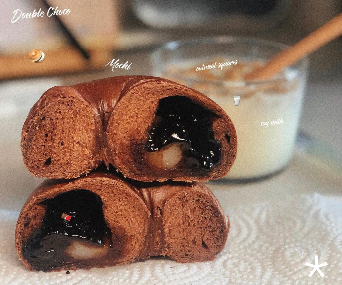雙重可可麻糬 Double Choco & Mochi Bagel
