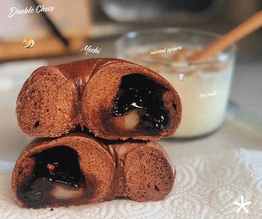 雙重可可麻糬 Double Choco & Mochi Bagel